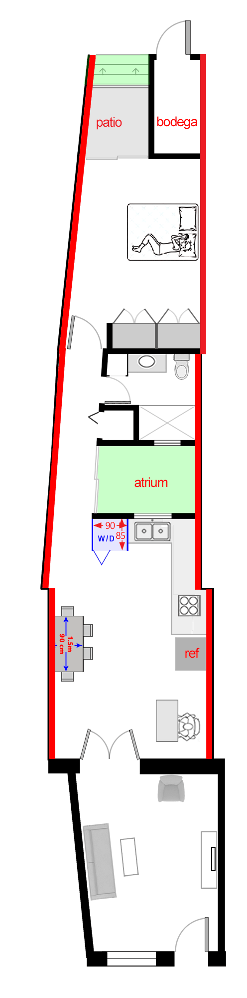 cleaned-up version of floor plan